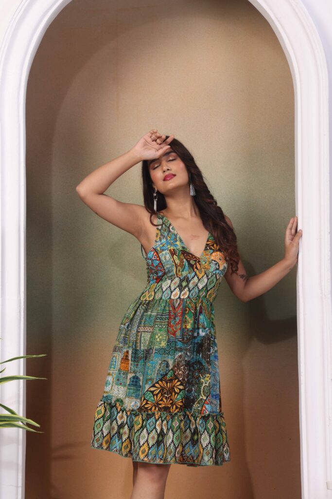 Floral Boho Short Dress